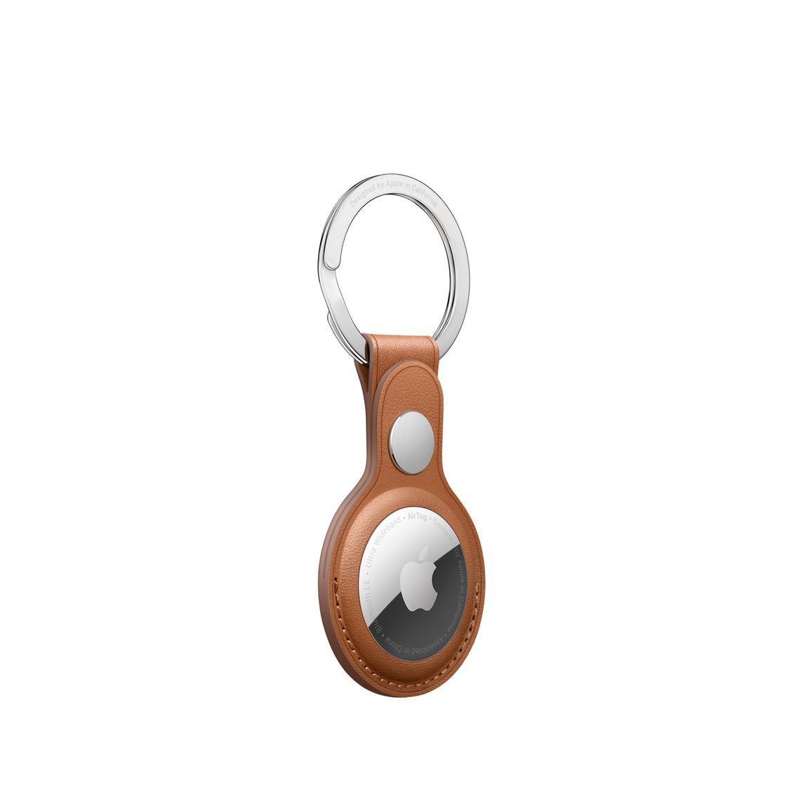 AirTag Leather Loop - Saddle Brown