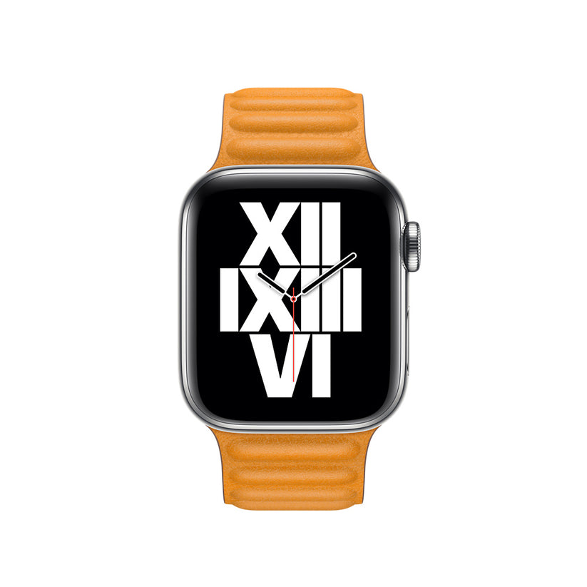 Apple Watch 41mm Leather Link Golden Brown (S/M)