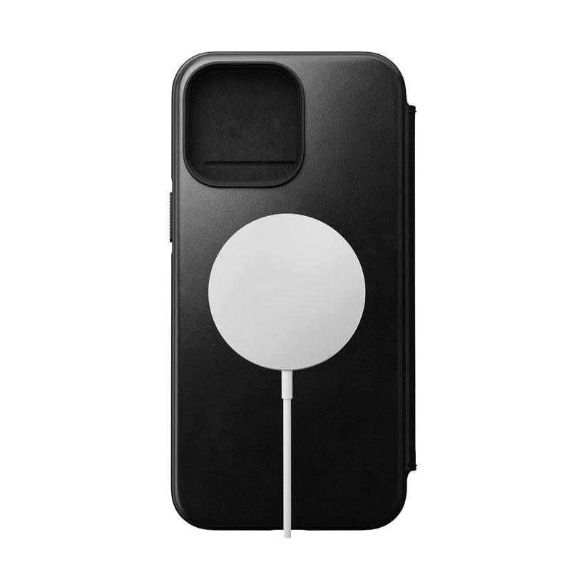 Nomad Leather MS Folio, black - iPhone 14 Pro Max