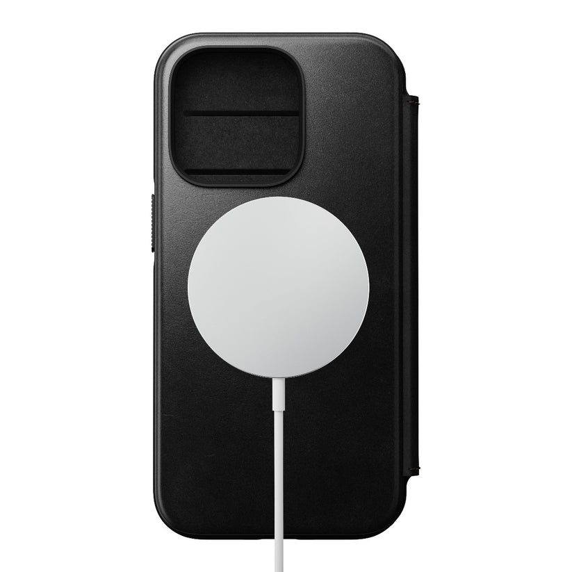 Nomad Leather MS Folio, black - iPhone 14 Pro