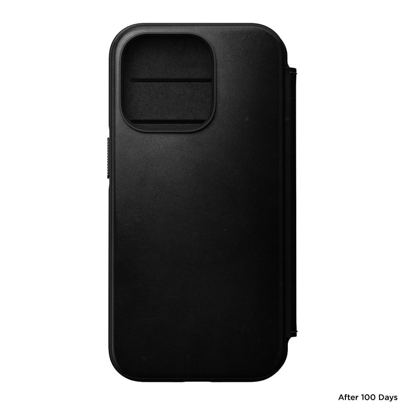 Nomad Leather MS Folio, black - iPhone 14 Pro