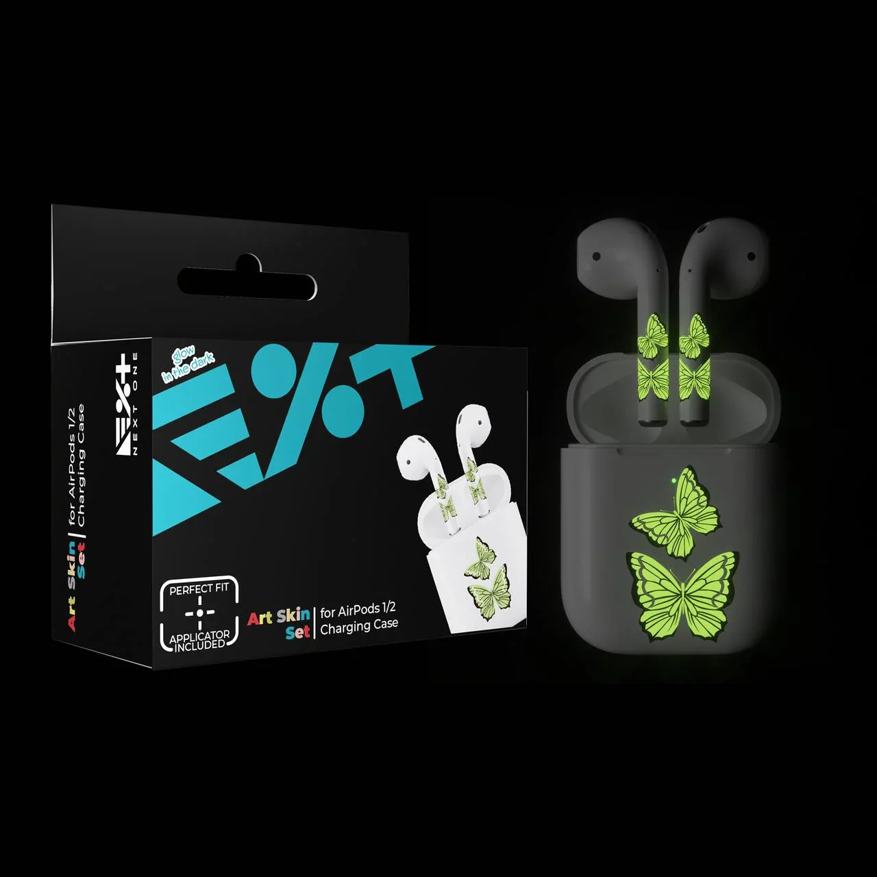 Skin NEXT ONE pentru AirPods - Fluture fosforescent