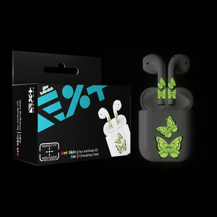 Skin NEXT ONE pentru AirPods - Fluture fosforescent