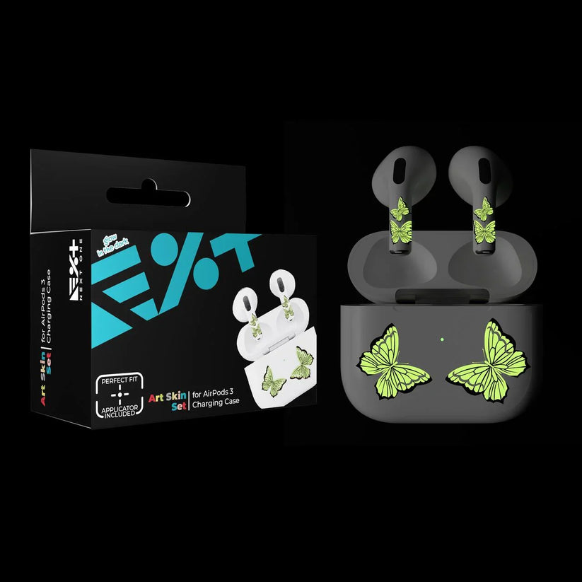 Skin NEXT ONE pentru AirPods 3rd Gen. - Fluture fosforescent