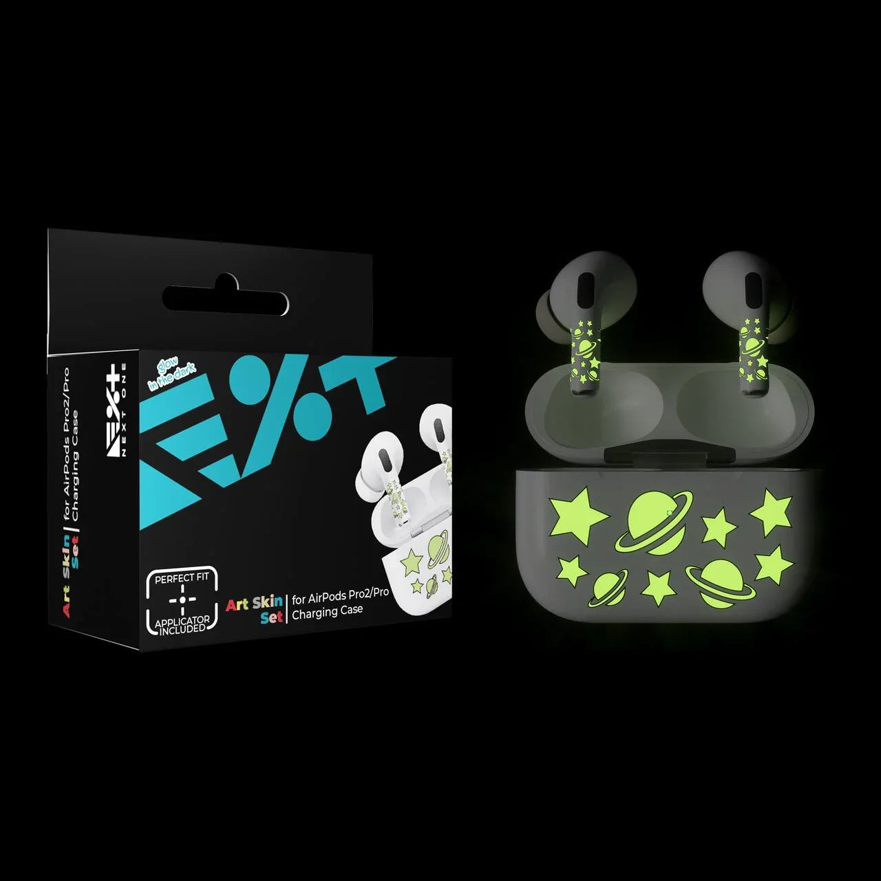 Skin NEXT ONE pentru AirPods Pro - Planete fosforescente