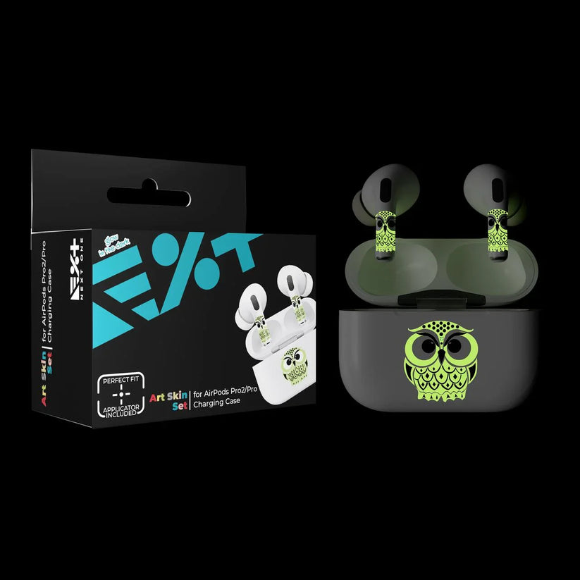 Skin NEXT ONE pentru AirPods Pro - Bufnita fosforescenta