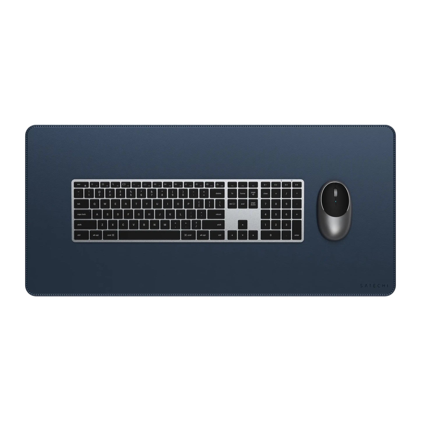 Satechi Vegan-Leather Premium Desk Mat - Blue