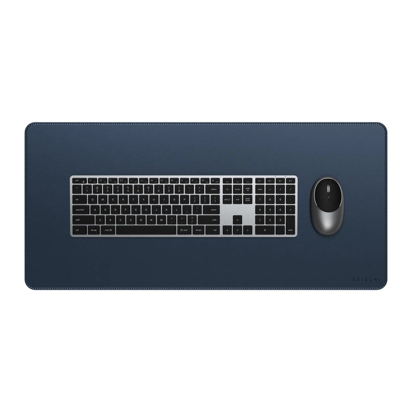 Satechi Vegan-Leather Premium Desk Mat - Blue