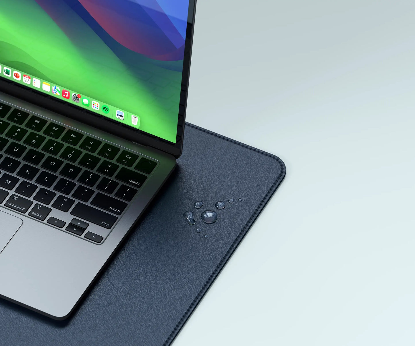 Satechi Vegan-Leather Premium Desk Mat - Blue