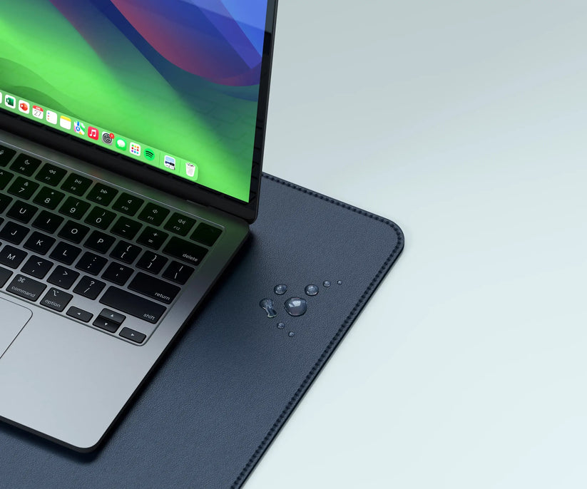 Satechi Vegan-Leather Premium Desk Mat - Blue
