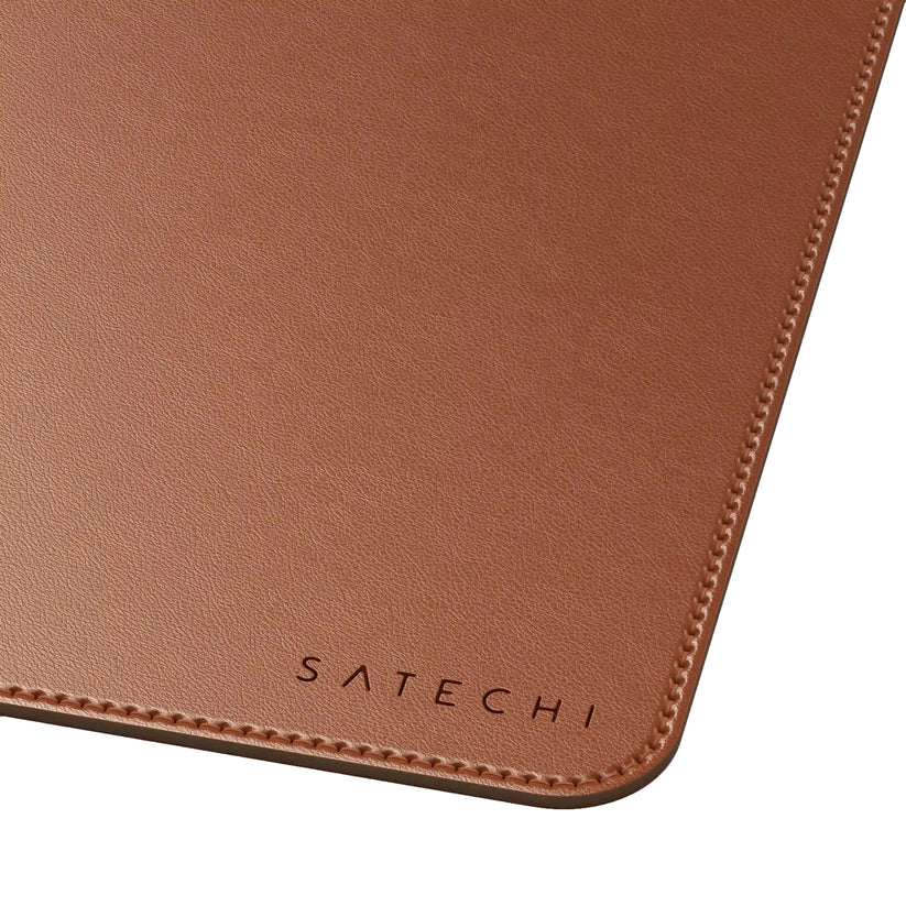 Satechi Vegan-Leather Premium Desk Mat - Brown