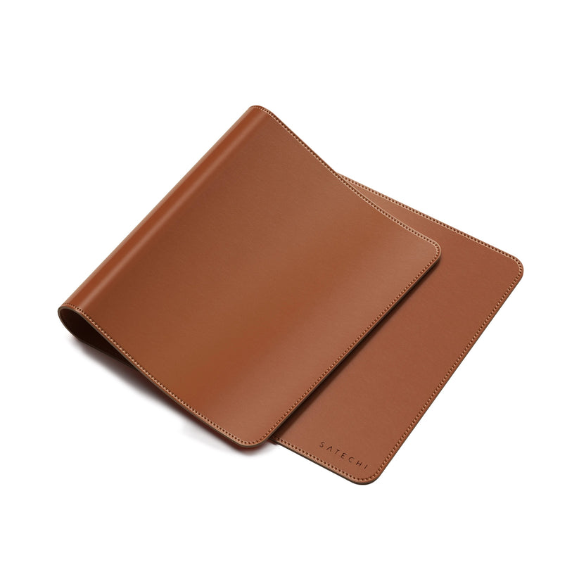 Satechi Vegan-Leather Premium Desk Mat - Brown
