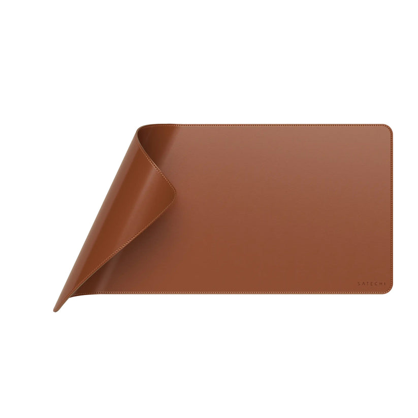 Satechi Vegan-Leather Premium Desk Mat - Brown
