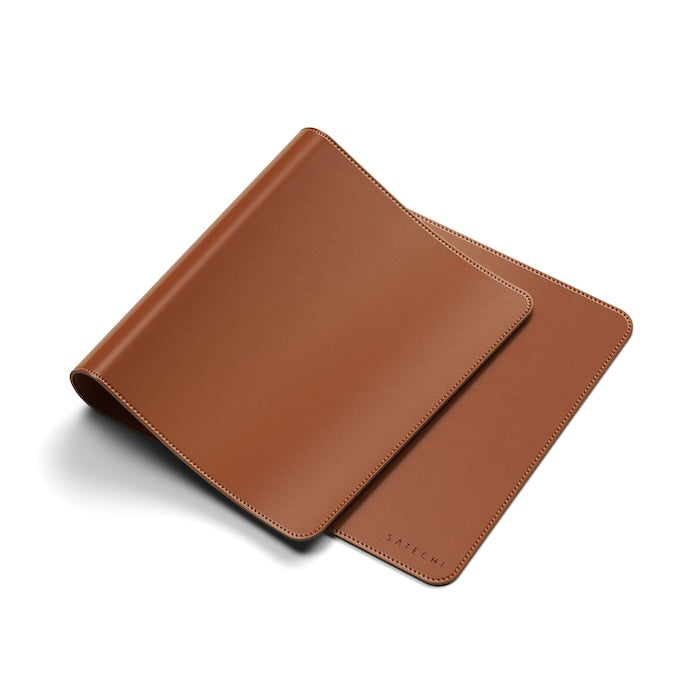 Satechi Vegan-Leather Premium Desk Mat - Brown