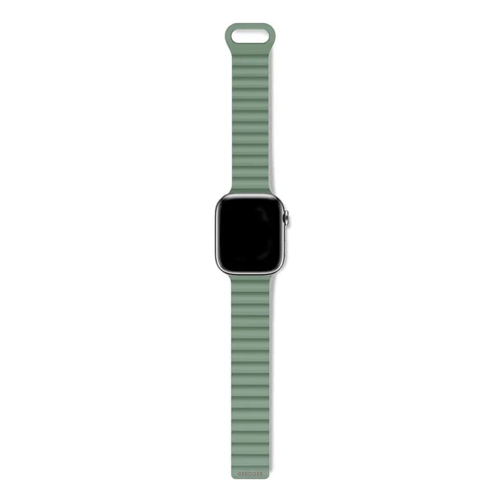 DECODED SILICONE BAND MAGNETIC TRACTION FOR APPLE WATCH 38/40/41MM LEAF GREEN