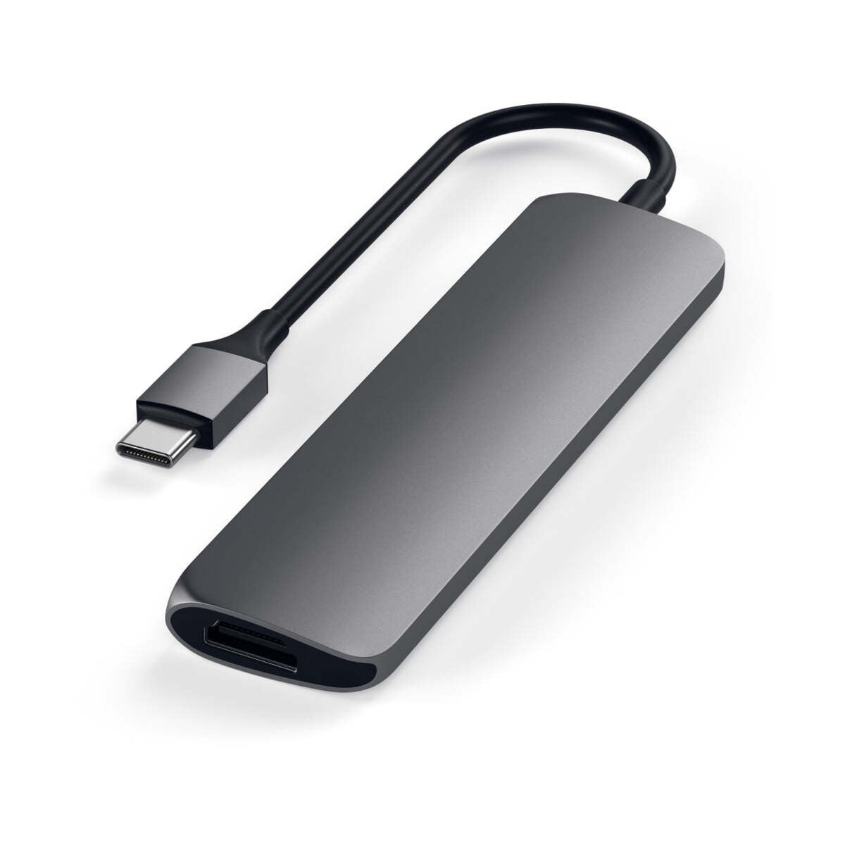 Satechi TYPE-C Slim Multimedia Adapter V2 - Space gray