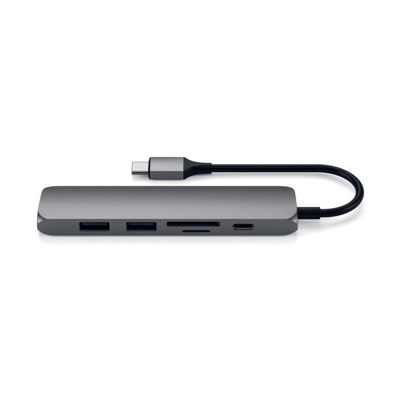 Satechi TYPE-C Slim Multimedia Adapter V2 - Space gray