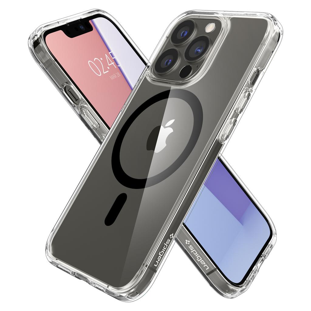 Spigen Crystal Hybrid Mag, black - iPhone 13 Pro