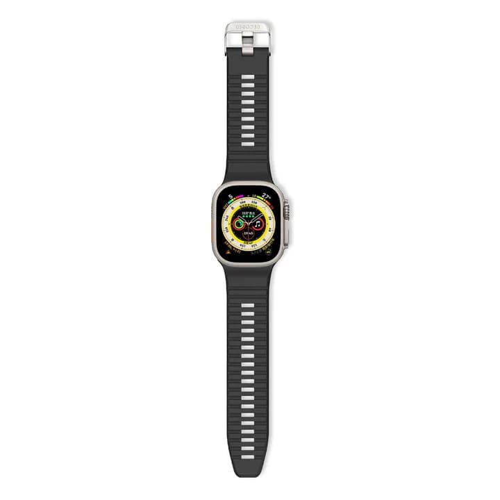 DECODED SILICONE ULTRA APPLE WATCH 42/49MM TRACTION STRAP BLACK