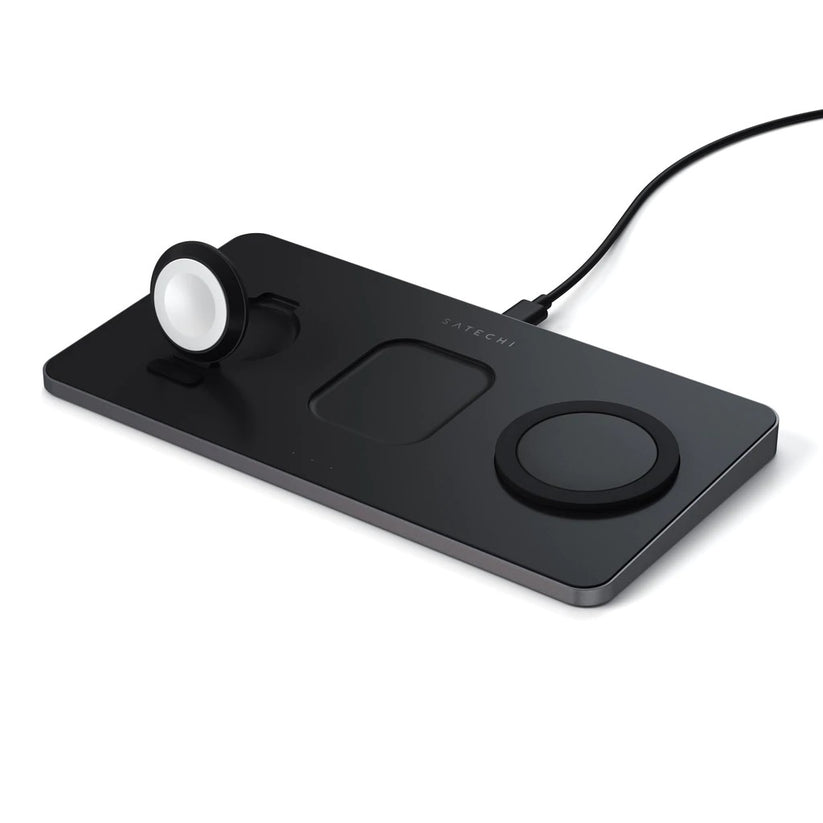 Satechi Trio Wireless Charging Pad (Apple Watch, Airpods, iPhone) - Black