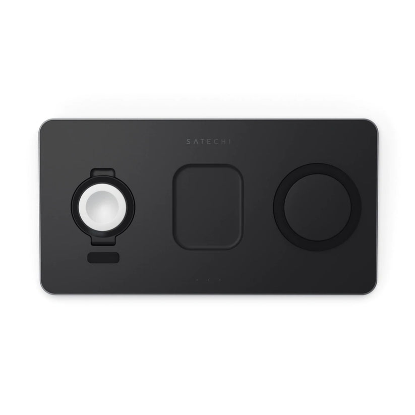 Satechi Trio Wireless Charging Pad (Apple Watch, Airpods, iPhone) - Black