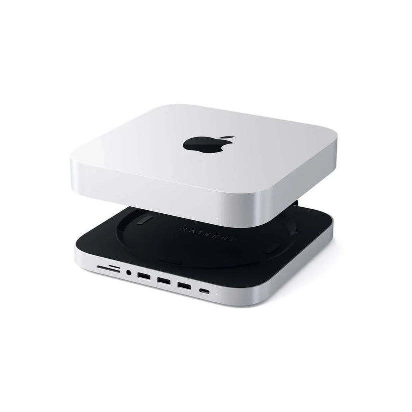 Satechi Aluminium Type-C Stand and Hub for Mac Mini - Silver