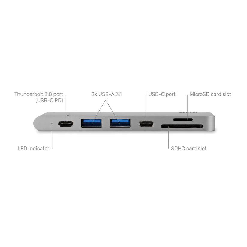 iSTYLE USB Type-C HUB PRO - silver/black
