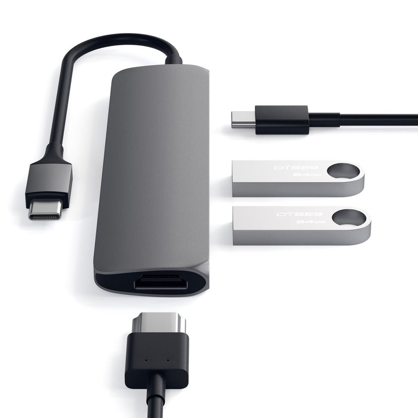 SATECHI Slim Type-c Multi Adap Space Gray