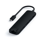 Satechi Aluminium Type-C Slim Multiport (1xHDMI 4K,2x USB-A,1x SD,1x Ethernet) - Black
