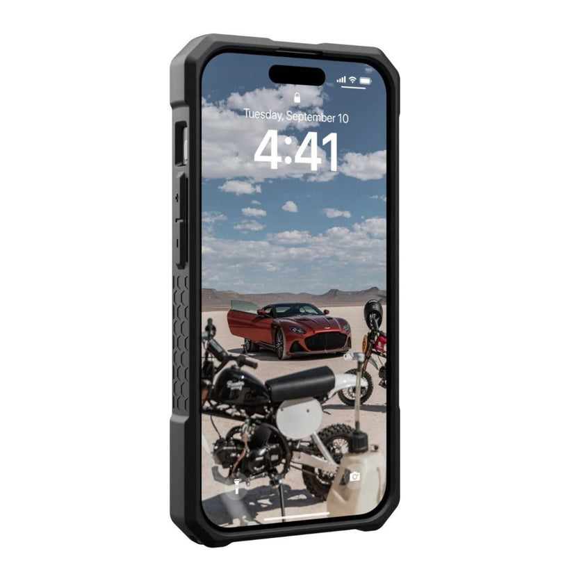 "UAG Monarch Pro MagSafe, kevlar black - iPhone 15 Pro"