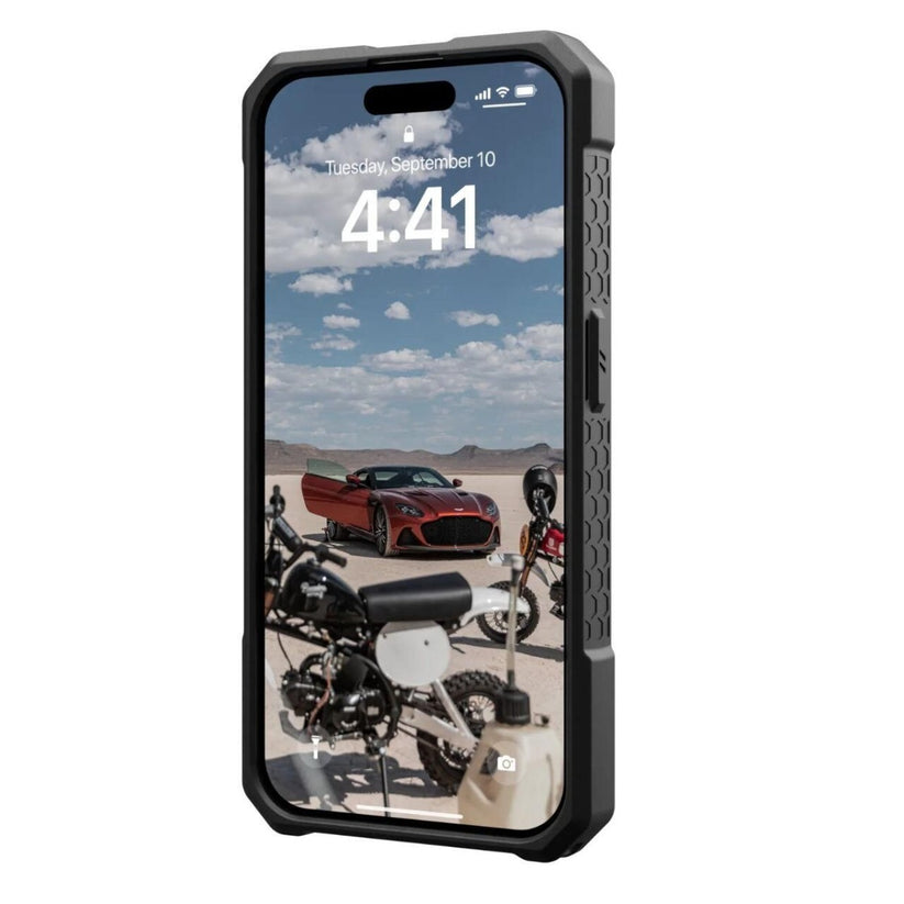 "UAG Monarch Pro MagSafe, kevlar black - iPhone 15 Pro"