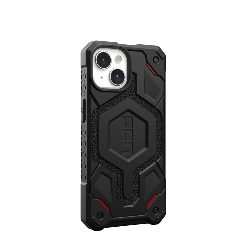 "UAG Monarch Pro MagSafe, kevlar black - iPhone 15"