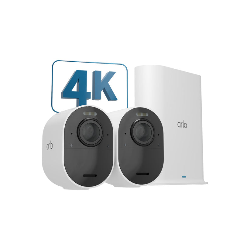 Arlo Ultra 2 Outdoor Security Camera 2 Camera Kit - White