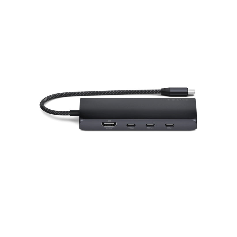 Satechi USB-C MultiPort Adapter 8K with Ethernet V3 - Midnight