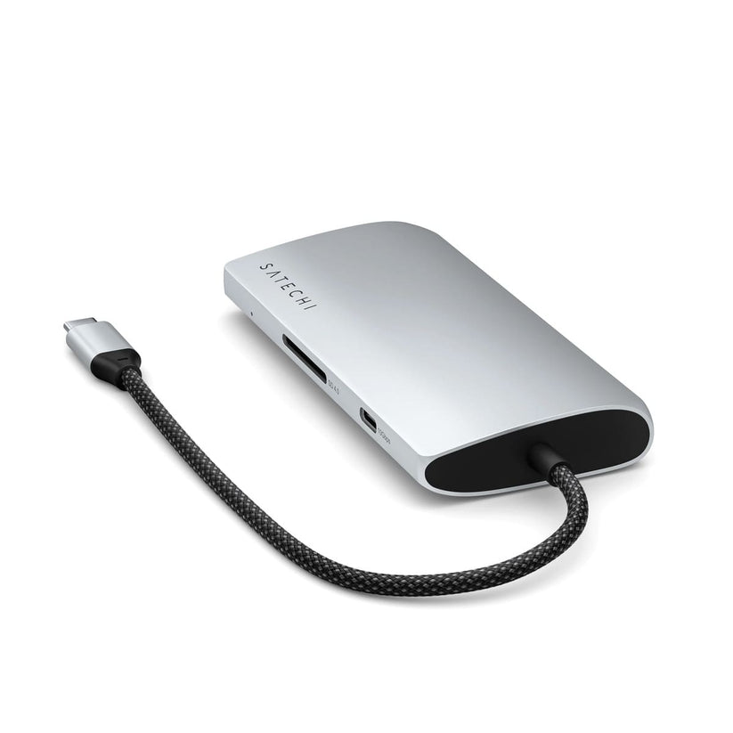 Satechi USB-C MultiPort Adapter 8K with Ethernet V3 - Silver