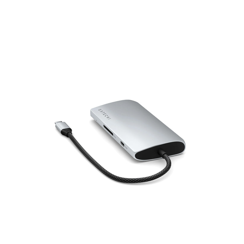 Satechi USB-C MultiPort Adapter 8K with Ethernet V3 - Silver