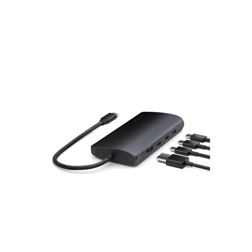 Satechi USB-C MultiPort Adapter 8K with Ethernet V3 - Midnight