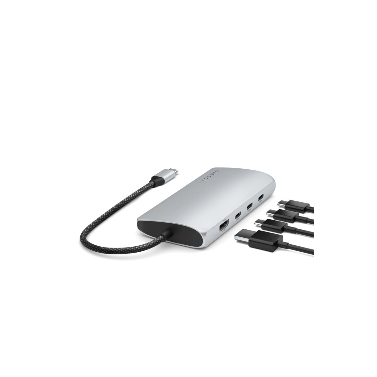 Satechi USB-C MultiPort Adapter 8K with Ethernet V3 - Silver