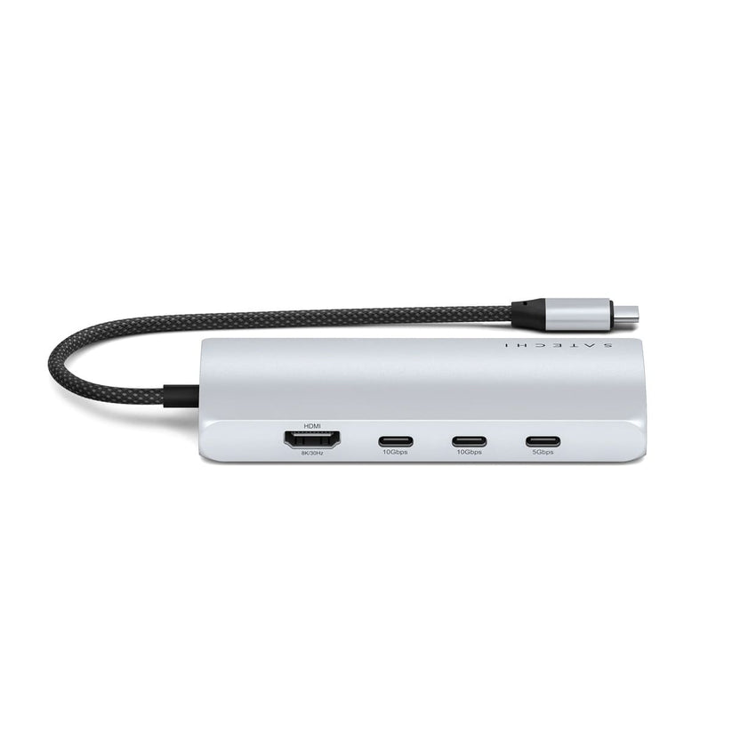 Satechi USB-C MultiPort Adapter 8K with Ethernet V3 - Silver