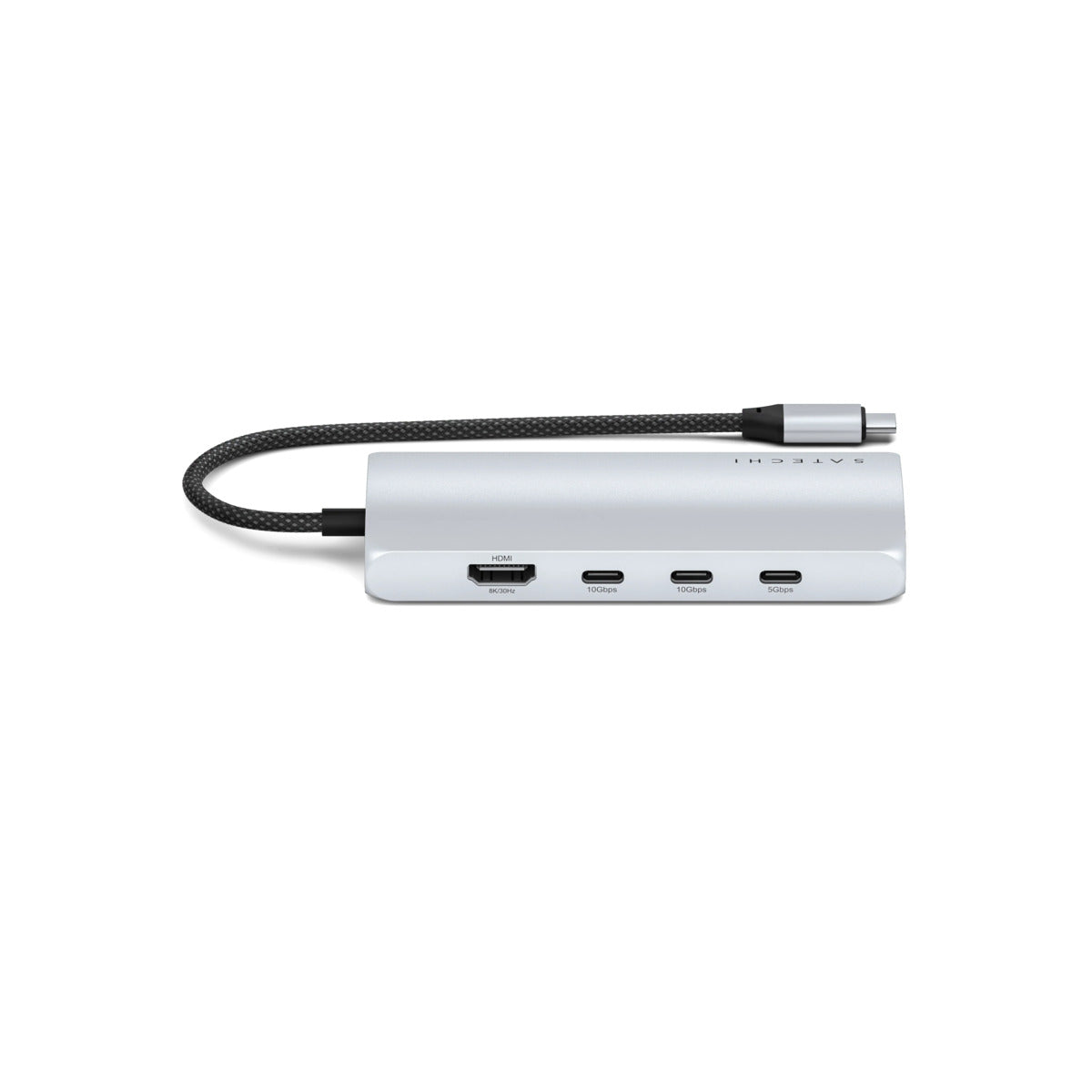 Satechi USB-C MultiPort Adapter 8K with Ethernet V3 - Silver