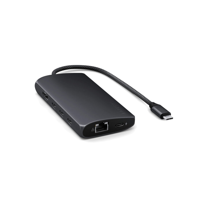 Satechi USB-C MultiPort Adapter 8K with Ethernet V3 - Midnight
