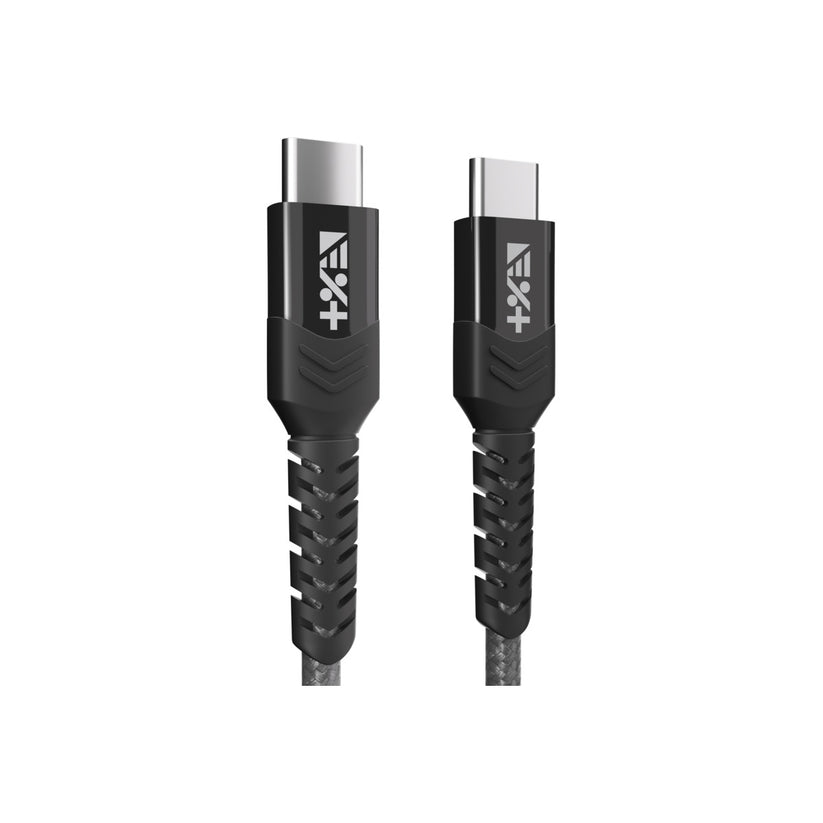 NEXT ONE BRAIDED USB-C TO USB-C CABLE | SPACE GRAY