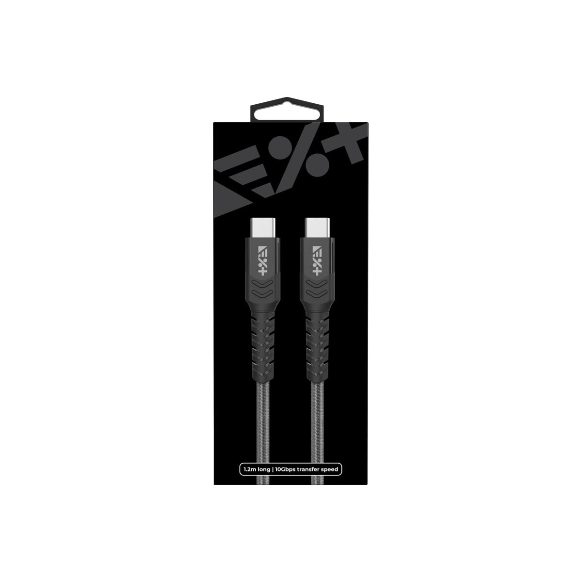 NEXT ONE BRAIDED USB-C TO USB-C CABLE | SPACE GRAY