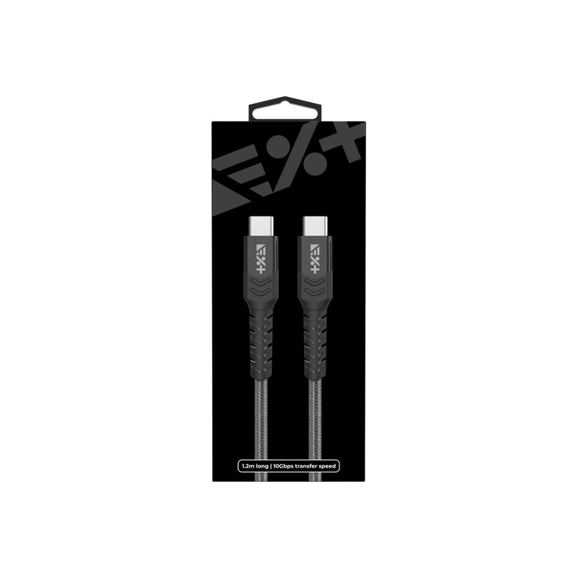 NEXT ONE BRAIDED USB-C TO USB-C CABLE | SPACE GRAY