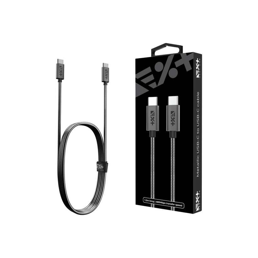 NEXT ONE BRAIDED USB-C TO USB-C CABLE | SPACE GRAY
