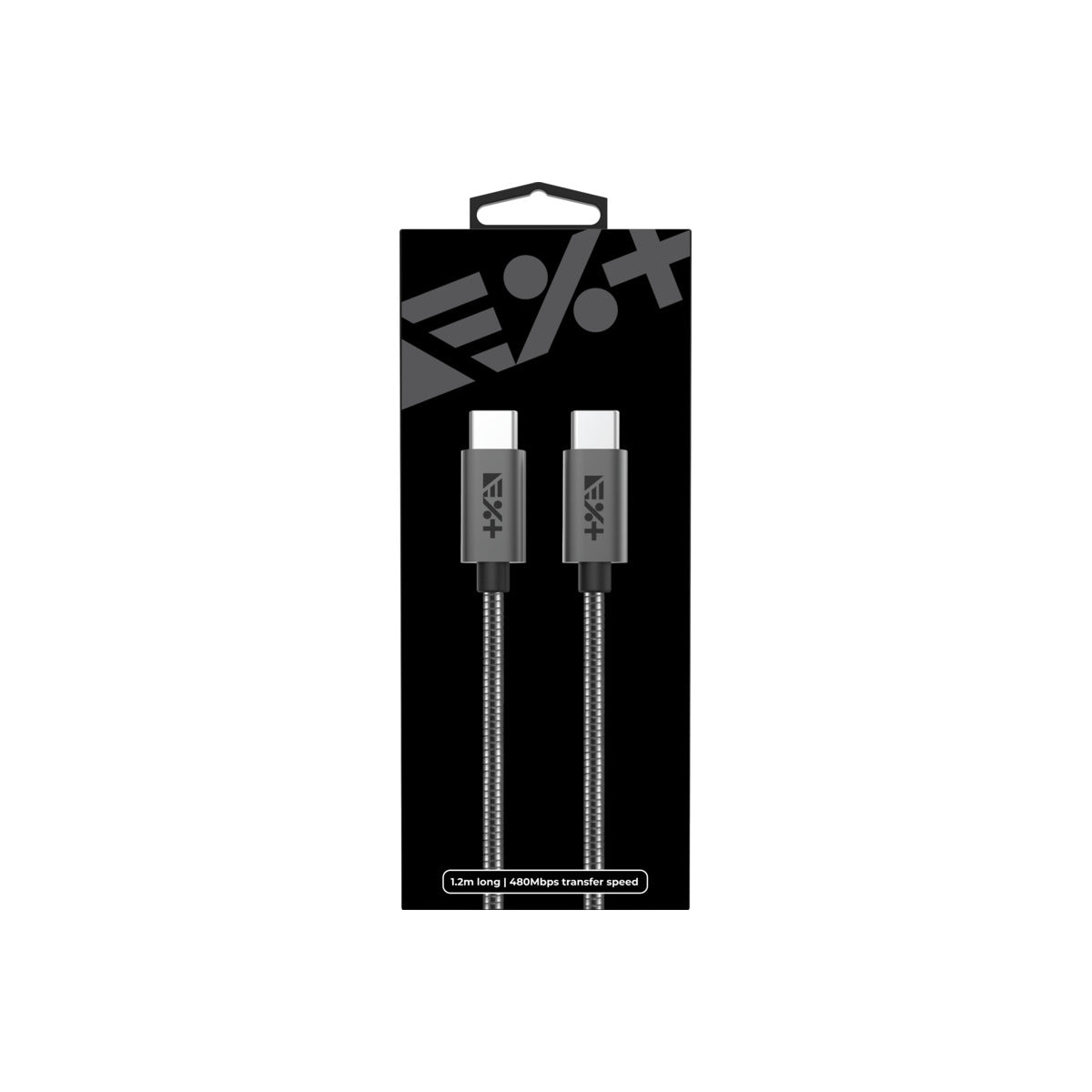 NEXT ONE BRAIDED USB-C TO USB-C CABLE | SPACE GRAY