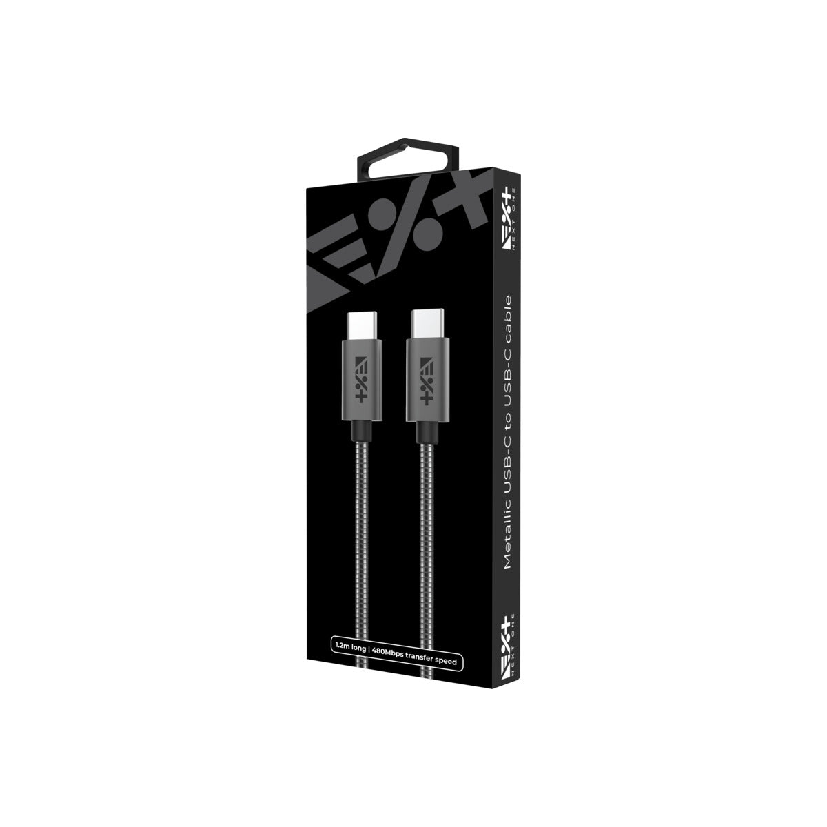 NEXT ONE BRAIDED USB-C TO USB-C CABLE | SPACE GRAY