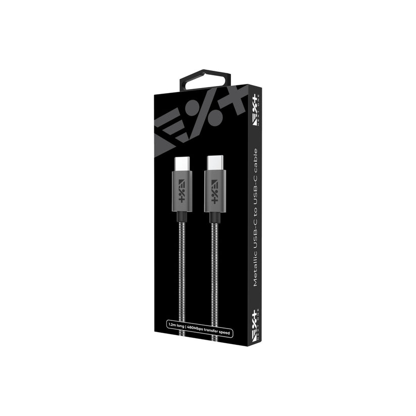 NEXT ONE BRAIDED USB-C TO USB-C CABLE | SPACE GRAY