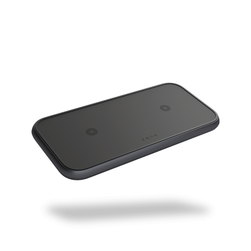 Dual Aluminium Wireless Charger – Black