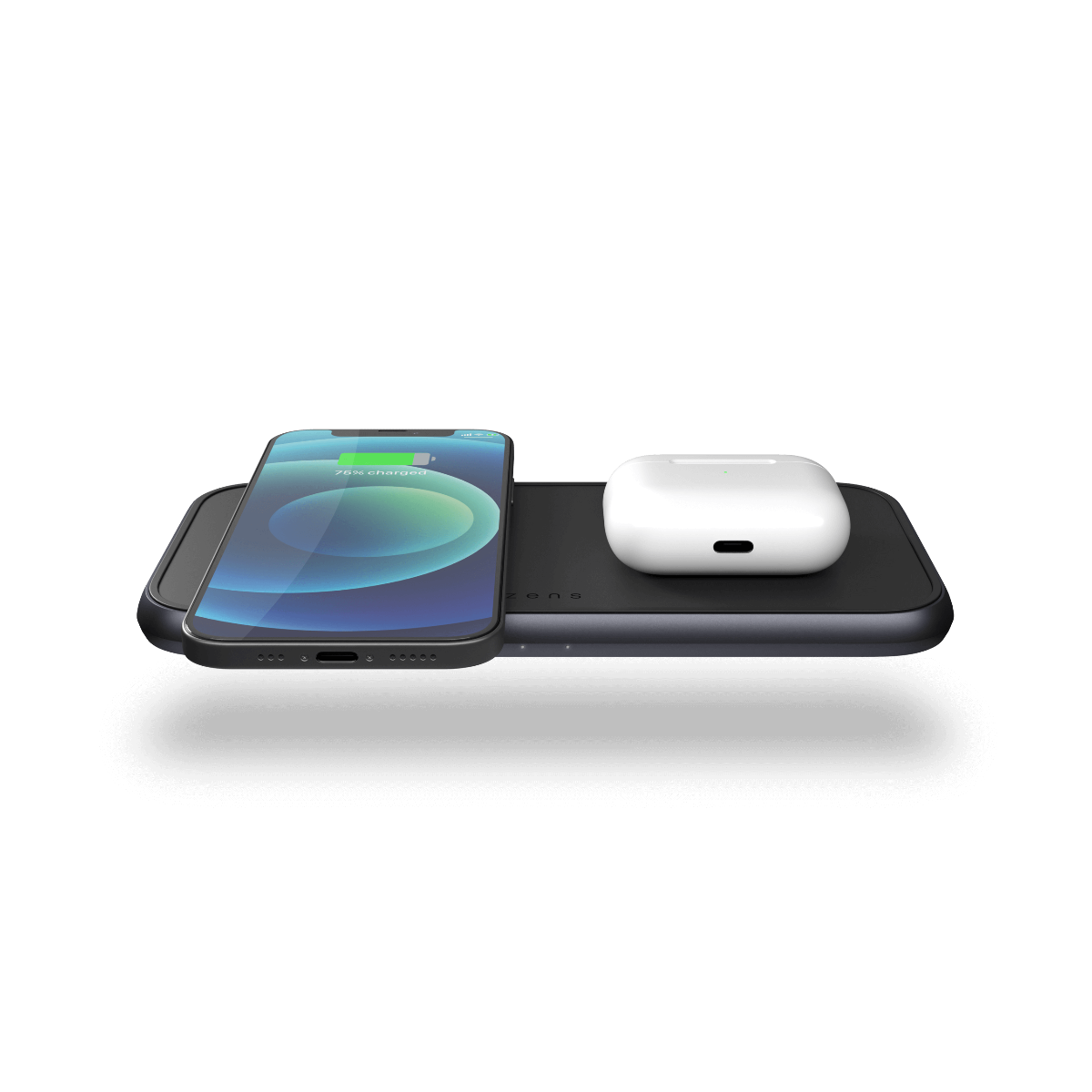 Dual Aluminium Wireless Charger – Black